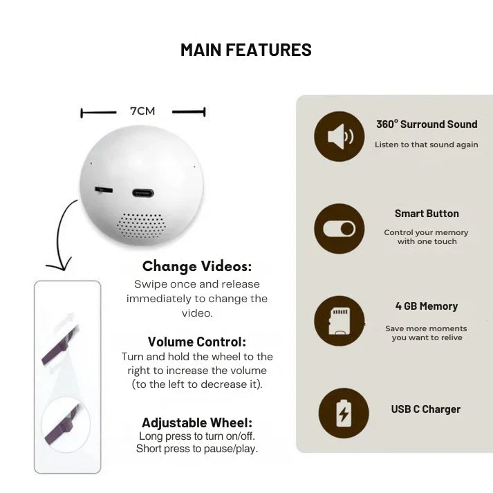3D Memory Crystal Ball – DIY Video Display Lamp