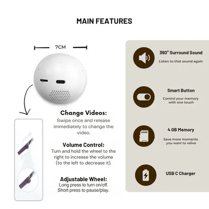 3D Memory Crystal Ball – DIY Video Display Lamp